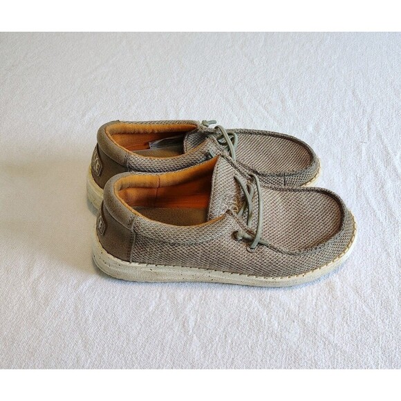 Youth Hey Dude Boys Wally Sox in Sahara Slip On Comfort Washable Size Youth 3 - Picture 1 of 8